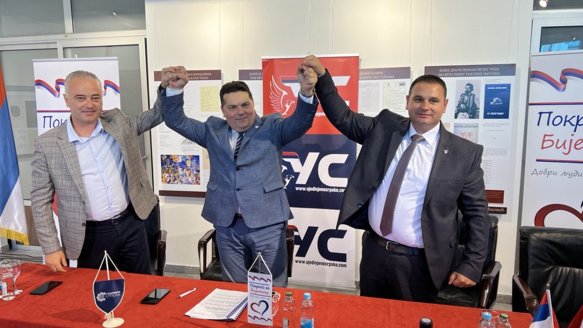 Ujedinjena Srpska i Pokret za Bijeljinu potpisali koalicioni sporazum