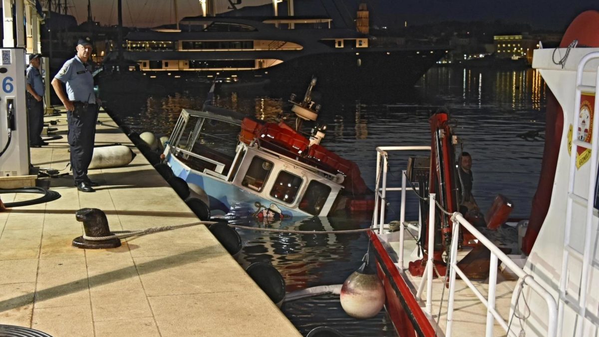 Novi detalji potonuća turističkog broda u Splitu: Kapetan bio pijan, privela ga policija
