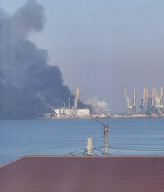 Rusi bombardovali luku Berdiansk u oblasti Zaporožje